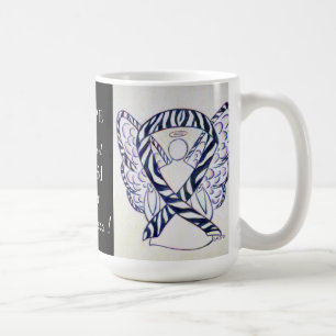 Carcinoid Cancer Awareness Ribbon Angel Custom Mug