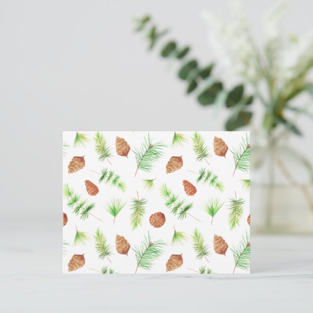 Card (10,8 x 14,2 cm) - Christmas Pattern (Standing Front)