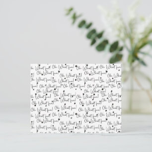 Card (10,8 x 14,2 cm) - Christmas Pattern
