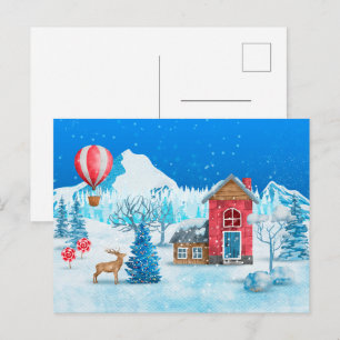 Card (10,8 x 14,2 cm) - Christmas Scene