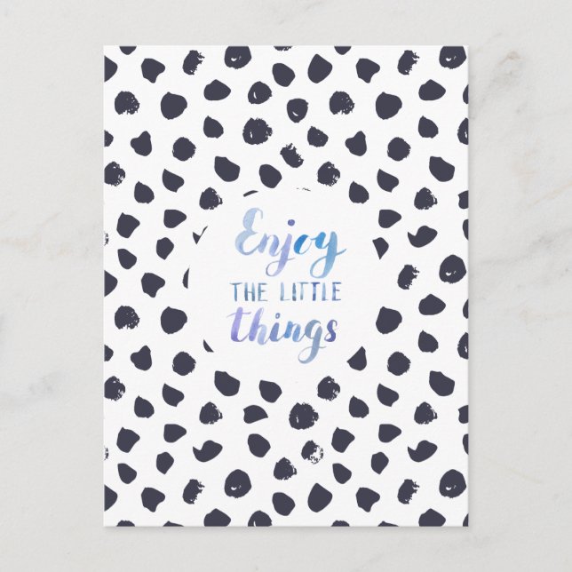 Card (10,8 x 14,2 cm) - Enjoy The Little Things (Front)
