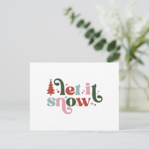 Card (10,8 x 14,2 cm) - Let It Snow