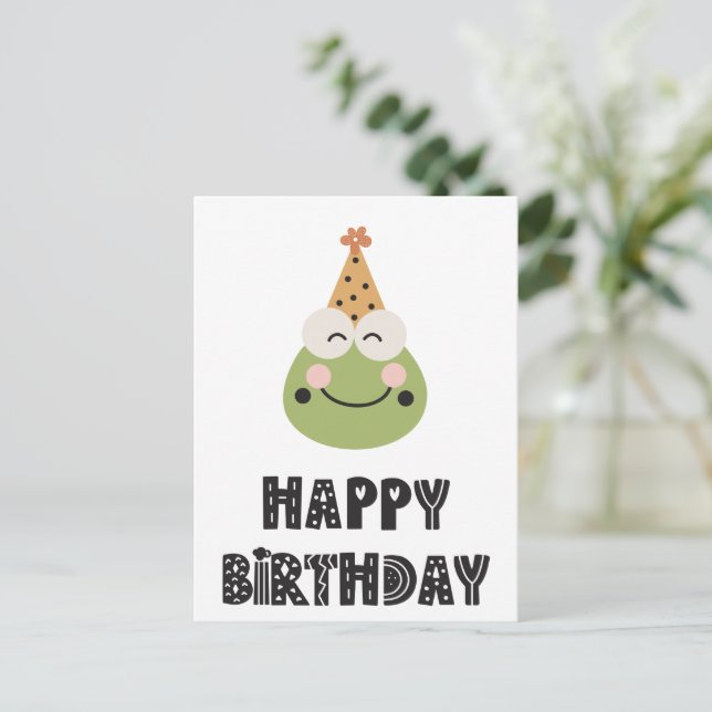 Card (10.8cm x 14.2cm) - Frog (Standing Front)