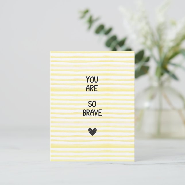 Card (10.8cm x 14.2cm) - You Are So Brave (Standing Front)
