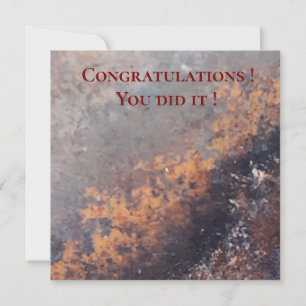 Card Abstract Congratulations