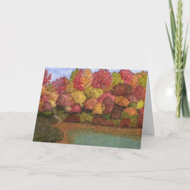 Card- Autumn scene Card (Front)