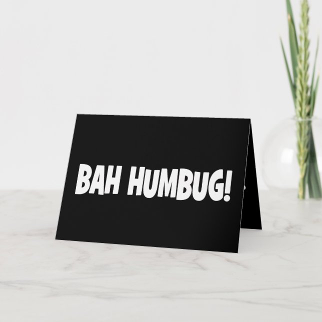 Card: Bah Humbug! Holiday Card (Front)