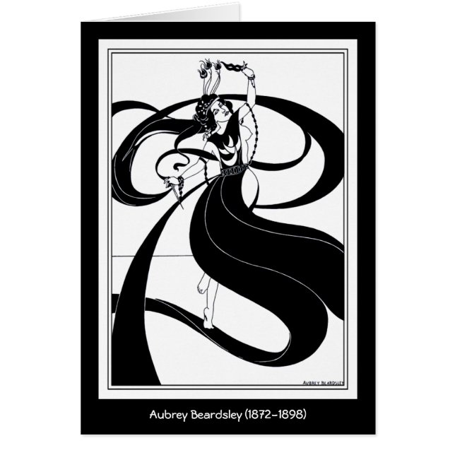 Card: Beardsley Illustration (Front)