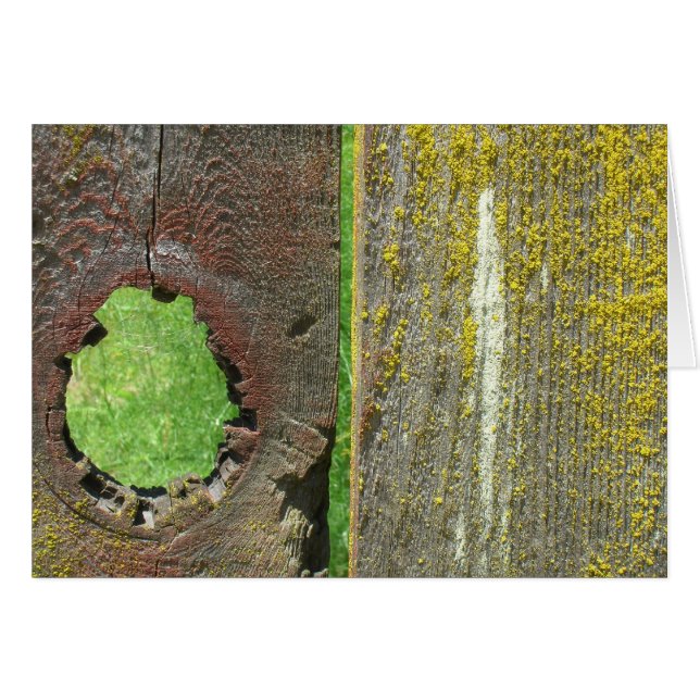 Card - blank - Knothole in Fence (Front Horizontal)