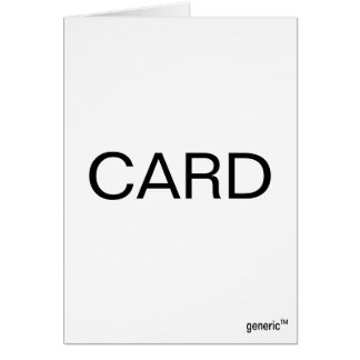 CARD card by generic TM