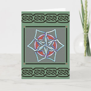 card- celtic snowflake by talkingfox holiday card