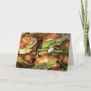 Card, "Croissant Sandwiches" Card