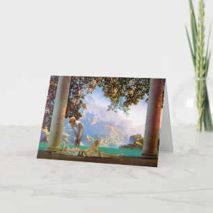 Card:  "Daybreak" - by  - Maxwell Parrish Holiday Card