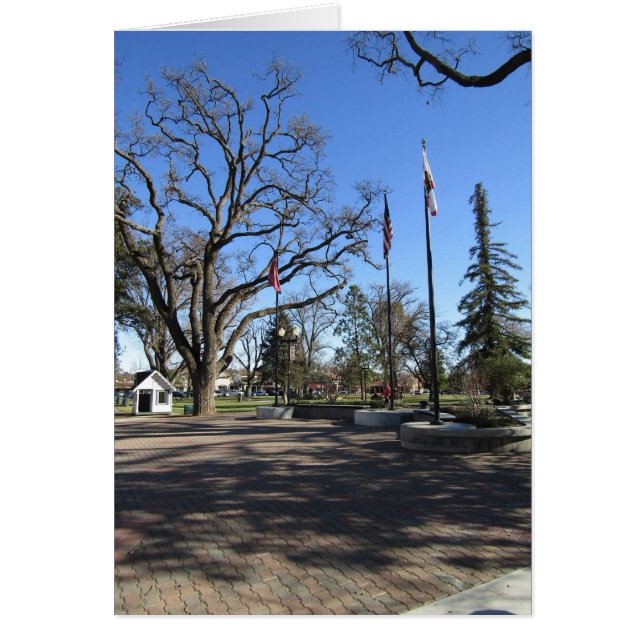Card:  Entrance to Paso Robles Downtown City Park (Front)