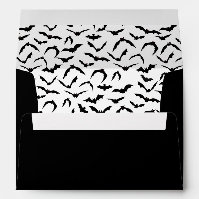 Card Envelope Halloween Bats (Back (Bottom))