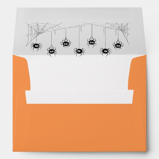 Card Envelope Halloween Spiders (Back (Bottom))