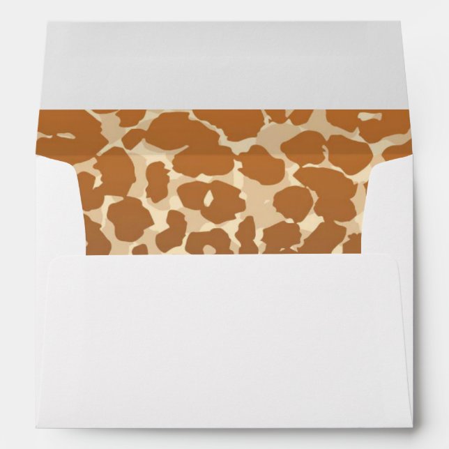 Card Envelope-Leopard Print Envelope (Back (Bottom))
