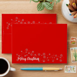 Card Envelope Snowflakes