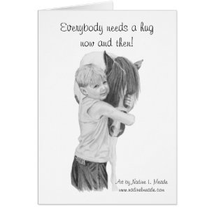 Card, Everybody needs a hug now and then!