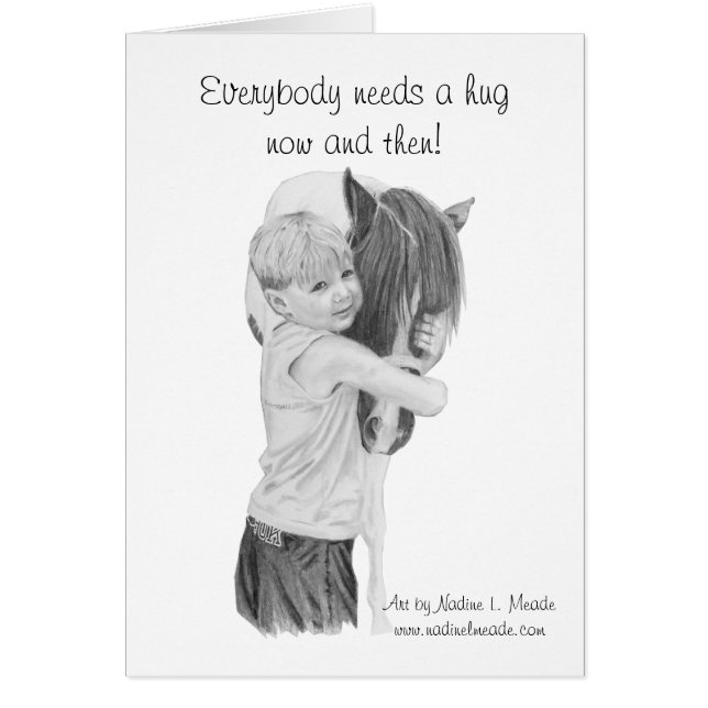 Card, Everybody needs a hug now and then! (Front)