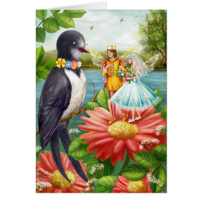 Card "Fairytale of Thumbelina" (Front)