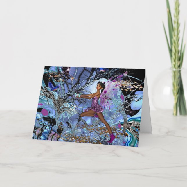 Card Fantasy Art Purple Fairy (Front)
