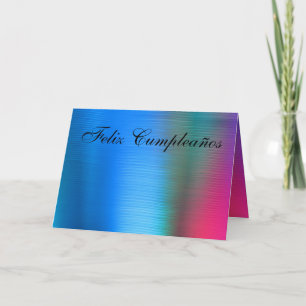 Card - Feliz Cumpleaños - Azul