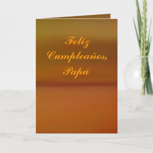 Card - Feliz Cumpleaños - Papá