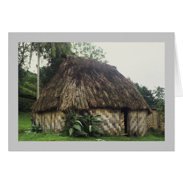 Card, Fijian Bure, Naitauvoli,Viti Levu (Front Horizontal)