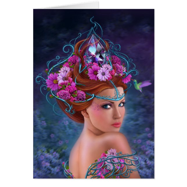 Card Flower queen (Front)