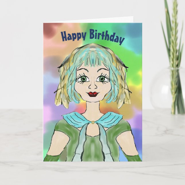 Card for a 13th Birthday for Great Granddaughter (Front)