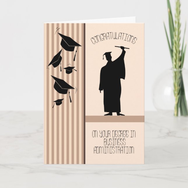 Card for a Degree in Business Administration (Front)