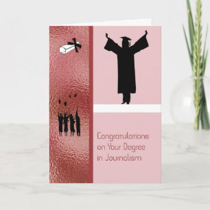 Card for a Degree in Journalism