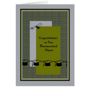 Card for a Pharmaceutical Degree