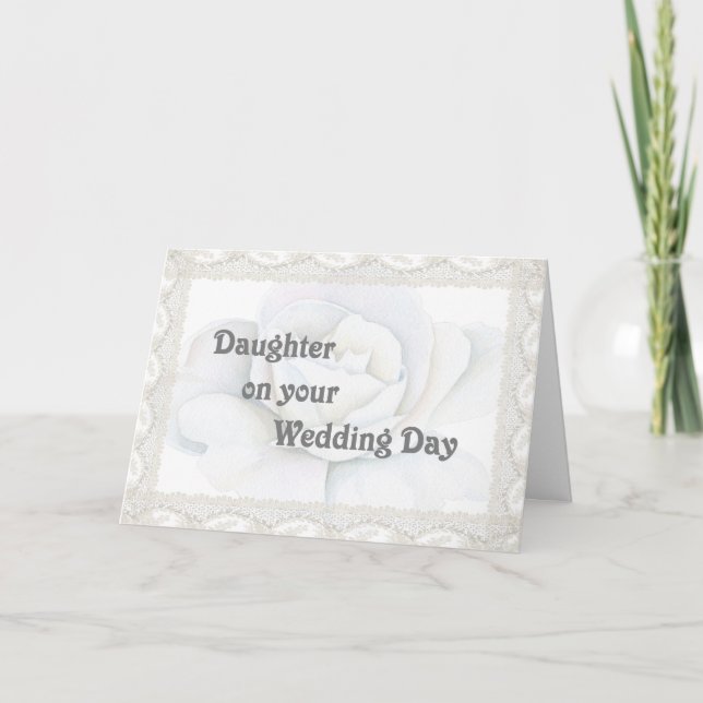 Card for Daughter on her Wedding Day (Front)