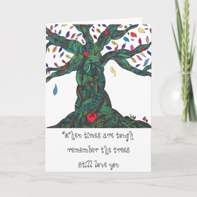 Card for difficult times - encouragement (Front)