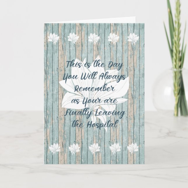 Card for Person Leaving Hospital for COVID-19 (Front)