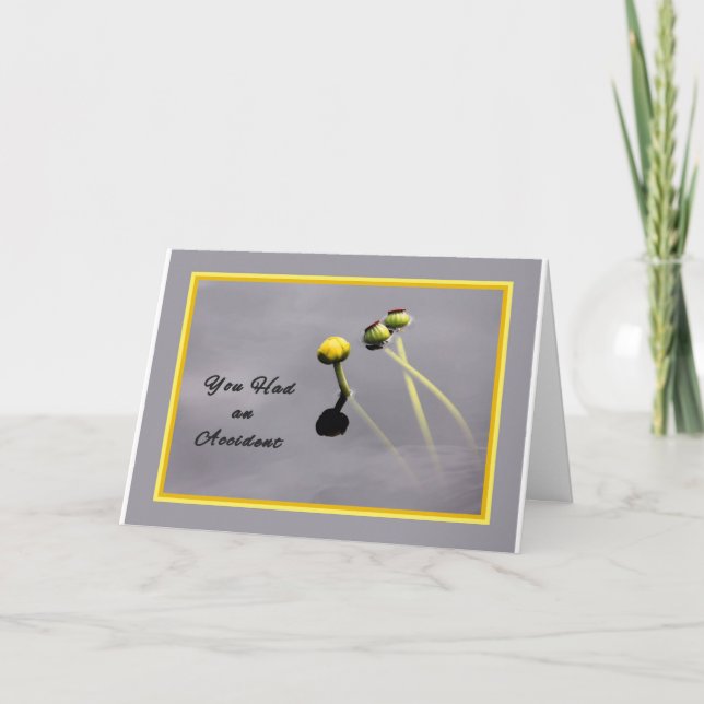 Card for Person Who Had and Accident (Front)