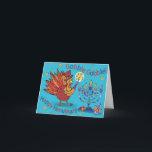 Card for Thanksgiving and Hanukkah-Thankgivukkah!<br><div class="desc">When Chanukah and Thanksgiving fall on the same day,  it's "Thanksgivukkah" This year,  there is a once in a lifetime overlap! Celebrate with fun mashups like this fun Turkey. Gobble,  gobble!</div>