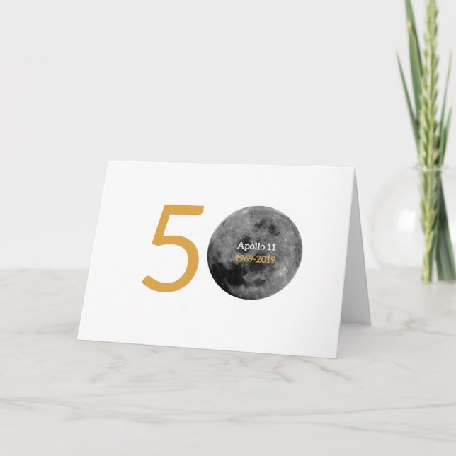 Card for the Apollo 11 50th Anniversary, 1969-2019 (Front)