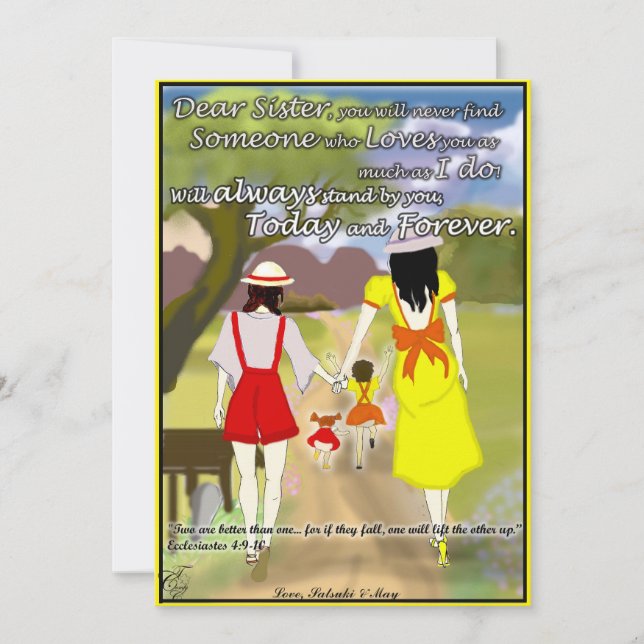 Card for your Sister (Front)