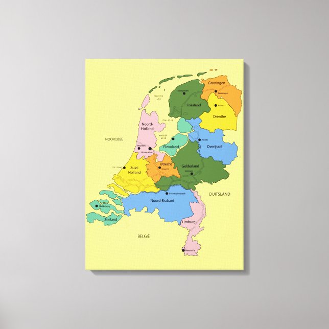 Card from the Netherlands Canvas Print (Front)