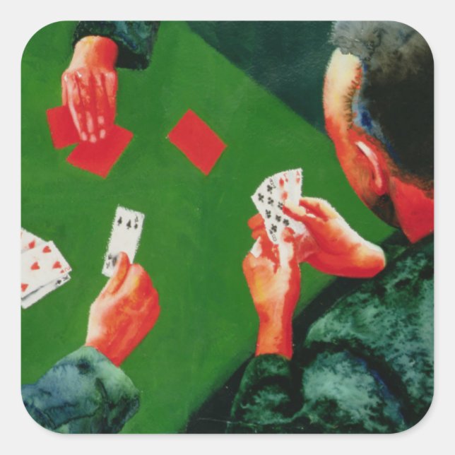 Card Game 1988 Square Sticker (Front)