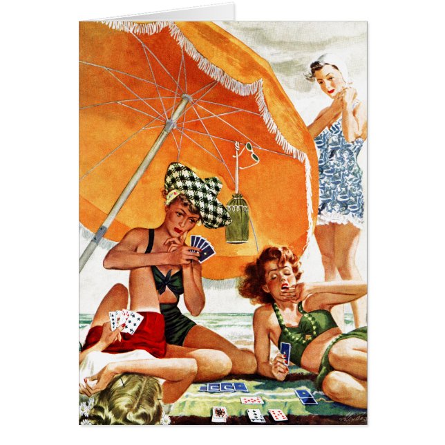 Card Game at the Beach by Alex Ross (Front)