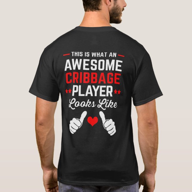 Card Game Cribbage T-Shirt (Back)