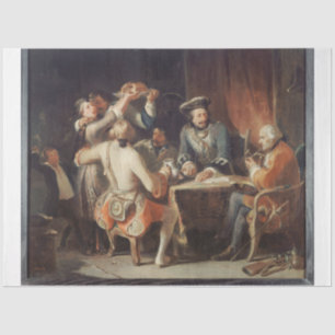 Card Game Painting Ephemera Decoupage Tissue Paper