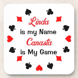 Card Game Personalised Canasta Coaster