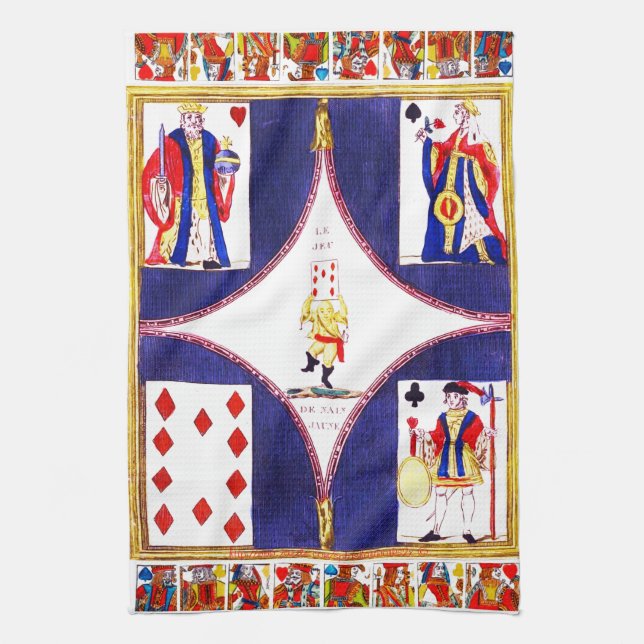 "Card Game" Tea Towel (Vertical)