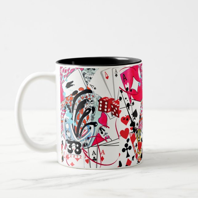 Card Games Collection Two-Tone Coffee Mug (Left)