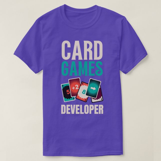 Card Games Developer  T-Shirt (Design Front)